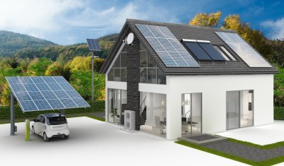 Carport met zonnepanelen