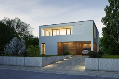 Carport in moderne woning