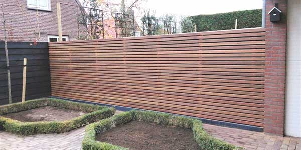 houten tuinscherm